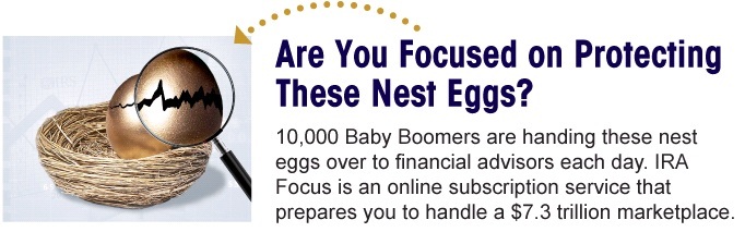 Are you protecting your clients’ retirement nest eggs? Subscribe to IRA Focus to learn how to avoid crippling mistakes.